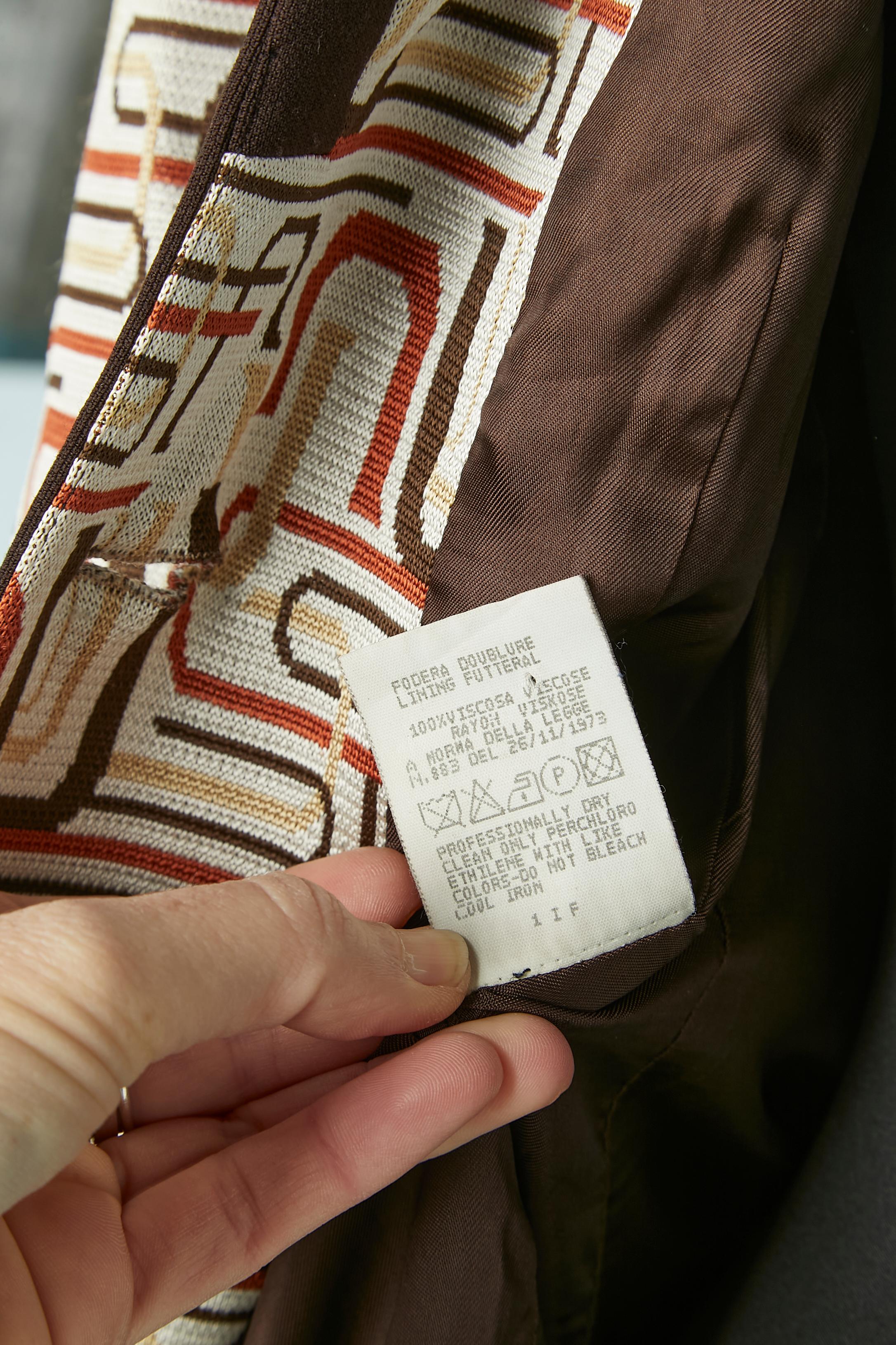 Single breasted jacket with letter jacquard pattern VERSUS Gianni Versace For Sale 3