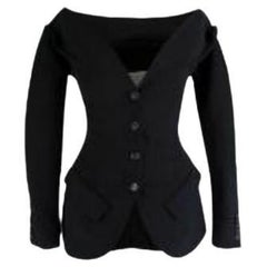 Single Breasted Low V-Cut Tailored Jacket