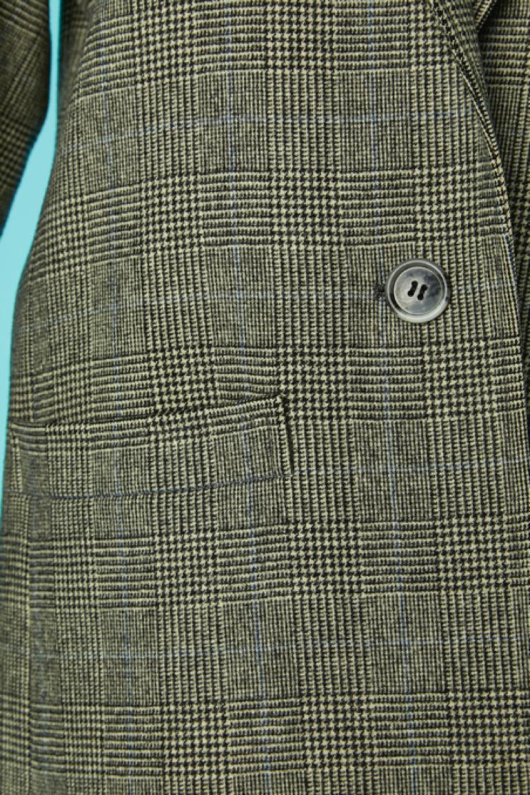 Single breasted Prince de Galles's pattern jacket Saint Laurent Rive Gauche  In Excellent Condition For Sale In Saint-Ouen-Sur-Seine, FR