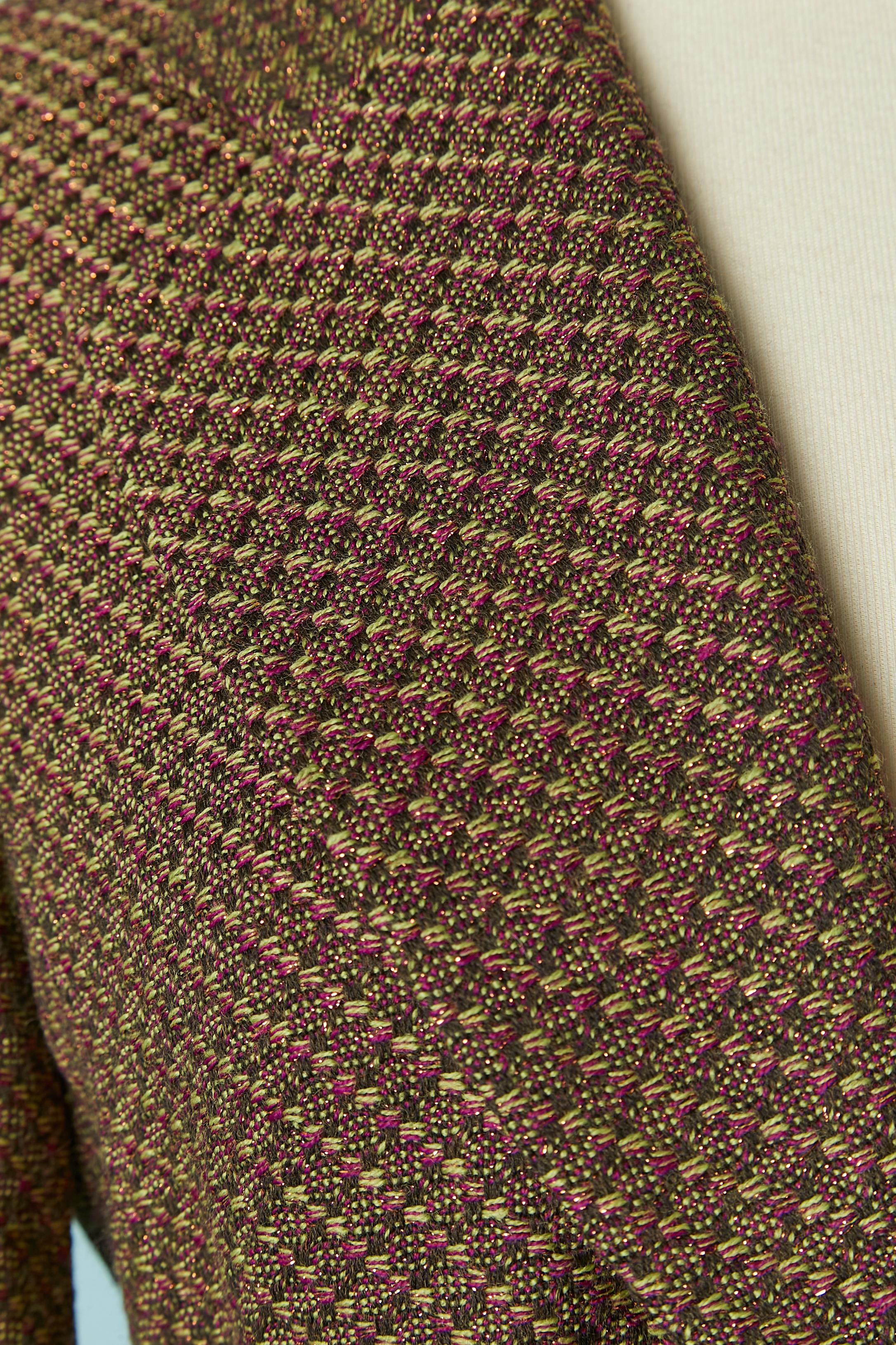 Giacca monopetto in tweed con borsa dello stesso tessuto Christian Lacroix BAZAR In condizioni buone in vendita a Saint-Ouen-Sur-Seine, FR