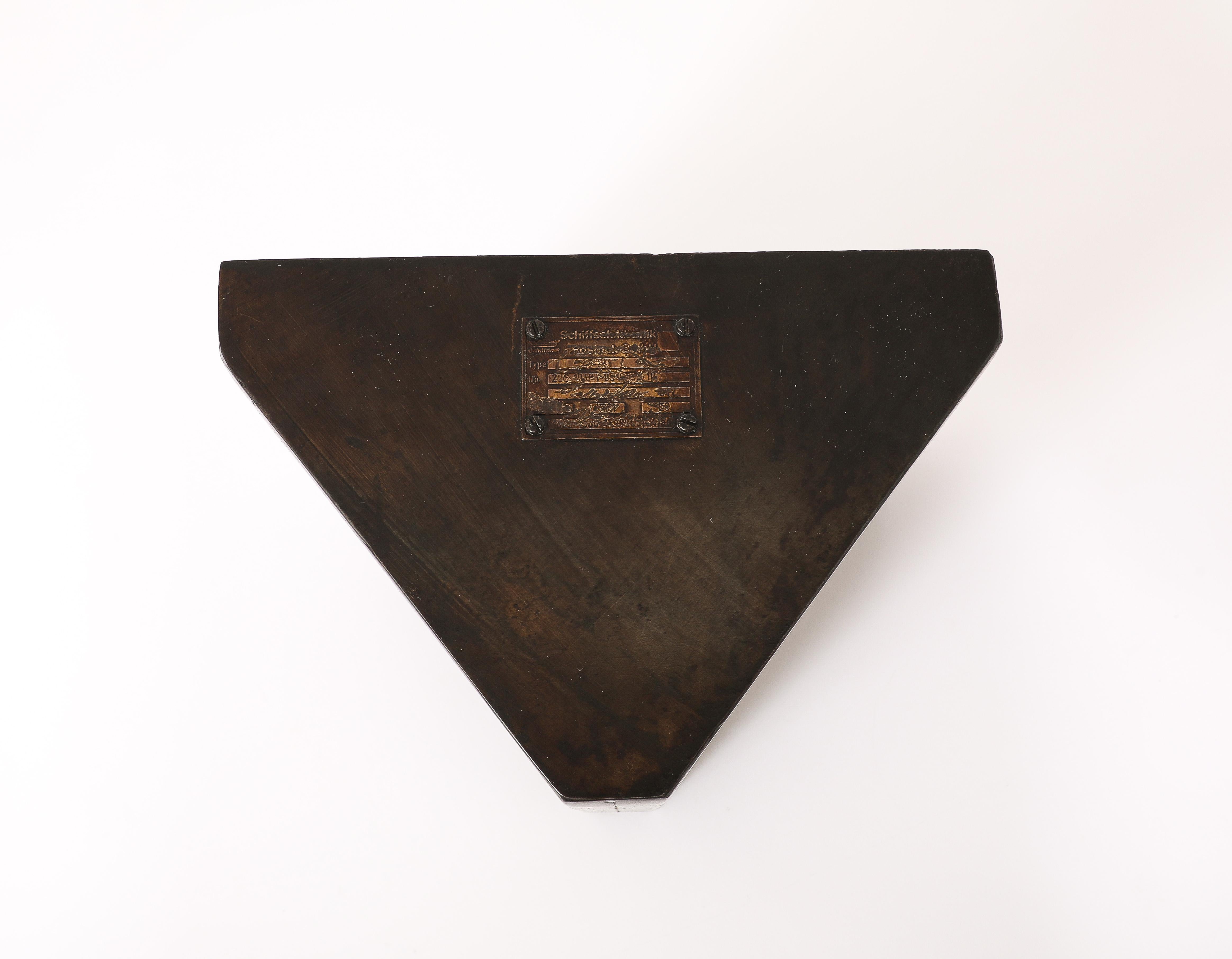 Single Brutalist Dark Metal Wall Sconce, Russia 1960's For Sale 6