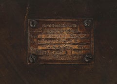 Einzelner brutalistischer Wandleuchter aus dunklem Metall, Russland 1960er Jahre