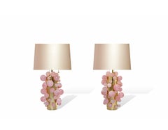 Single Bubble Pink Rock Crystal Lamp by Phoenix