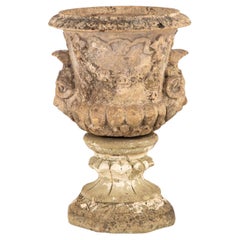 Single Buff Terracotta Scottish Urn Planter, 19th century