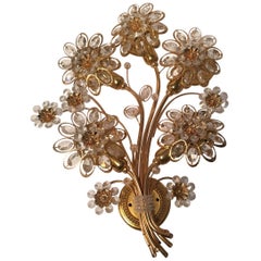 Single Bunch of Flowers Shaped Sconce by Palwa