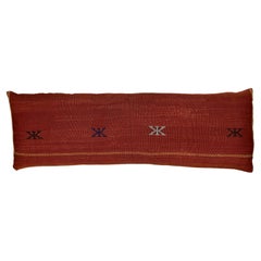 Almohada individual de seda de cactus roja