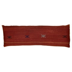 Single Cactus Silk Red Pillow