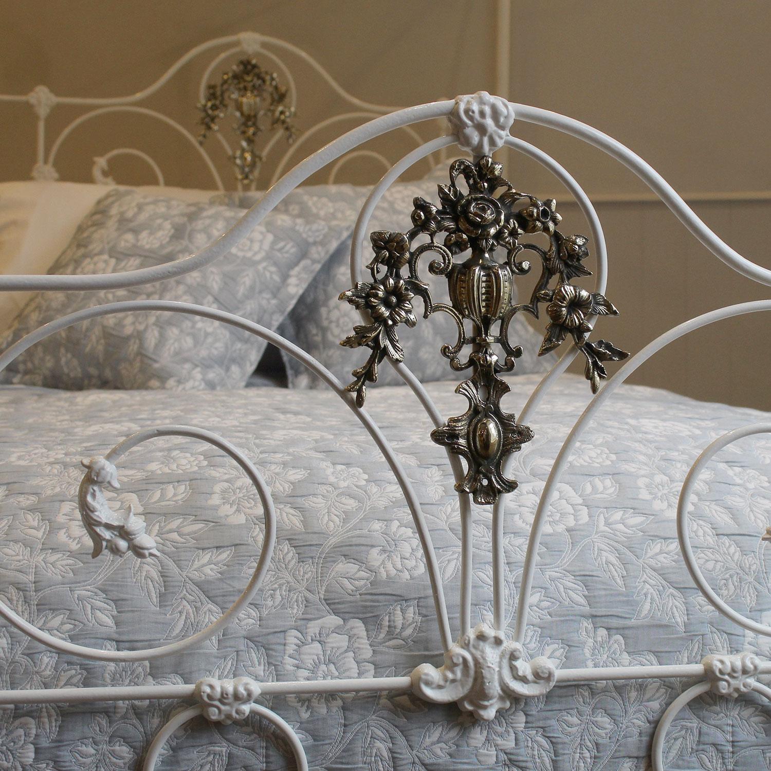 wrought iron four poster bed