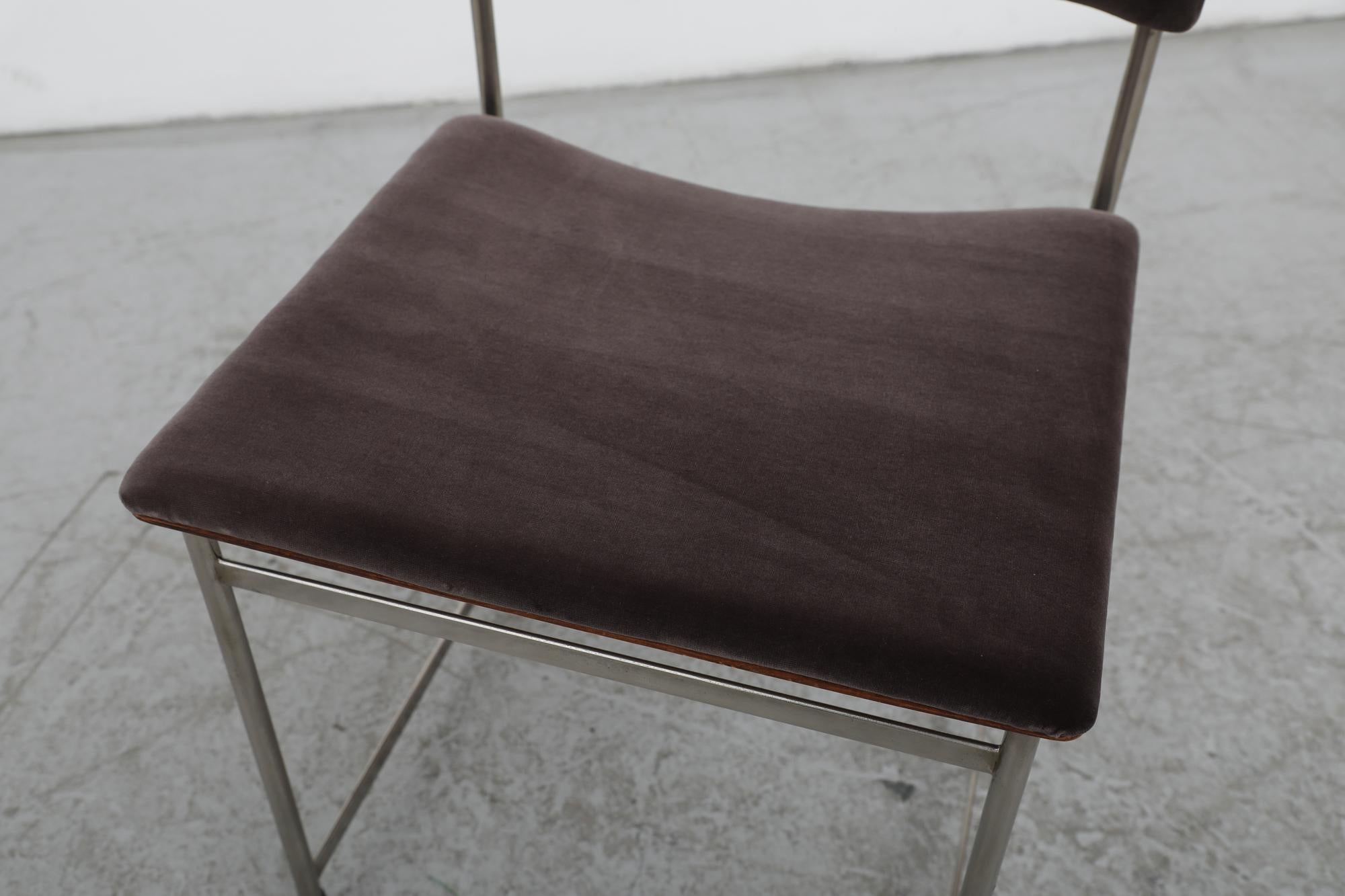Single Cees Braakman Rosewood and Chrome ‘SM08’ Dining Chair for Pastoe, 1960s For Sale 4