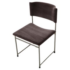 Vintage Single Cees Braakman Rosewood and Chrome ‘SM08’ Dining Chair for Pastoe, 1960s