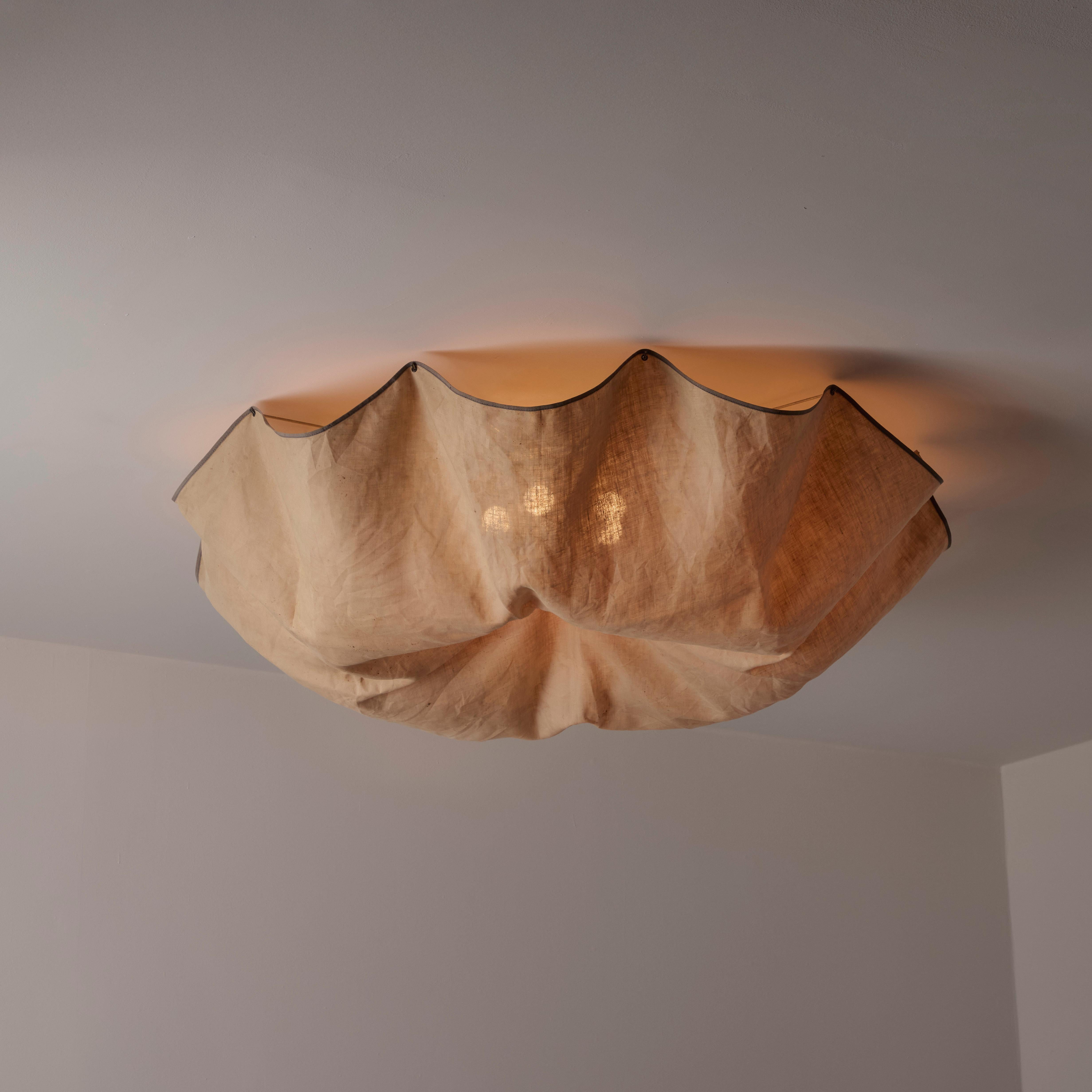 Patinated 'Celestia' Ceiling Light by Tobia Scarpa for Flos