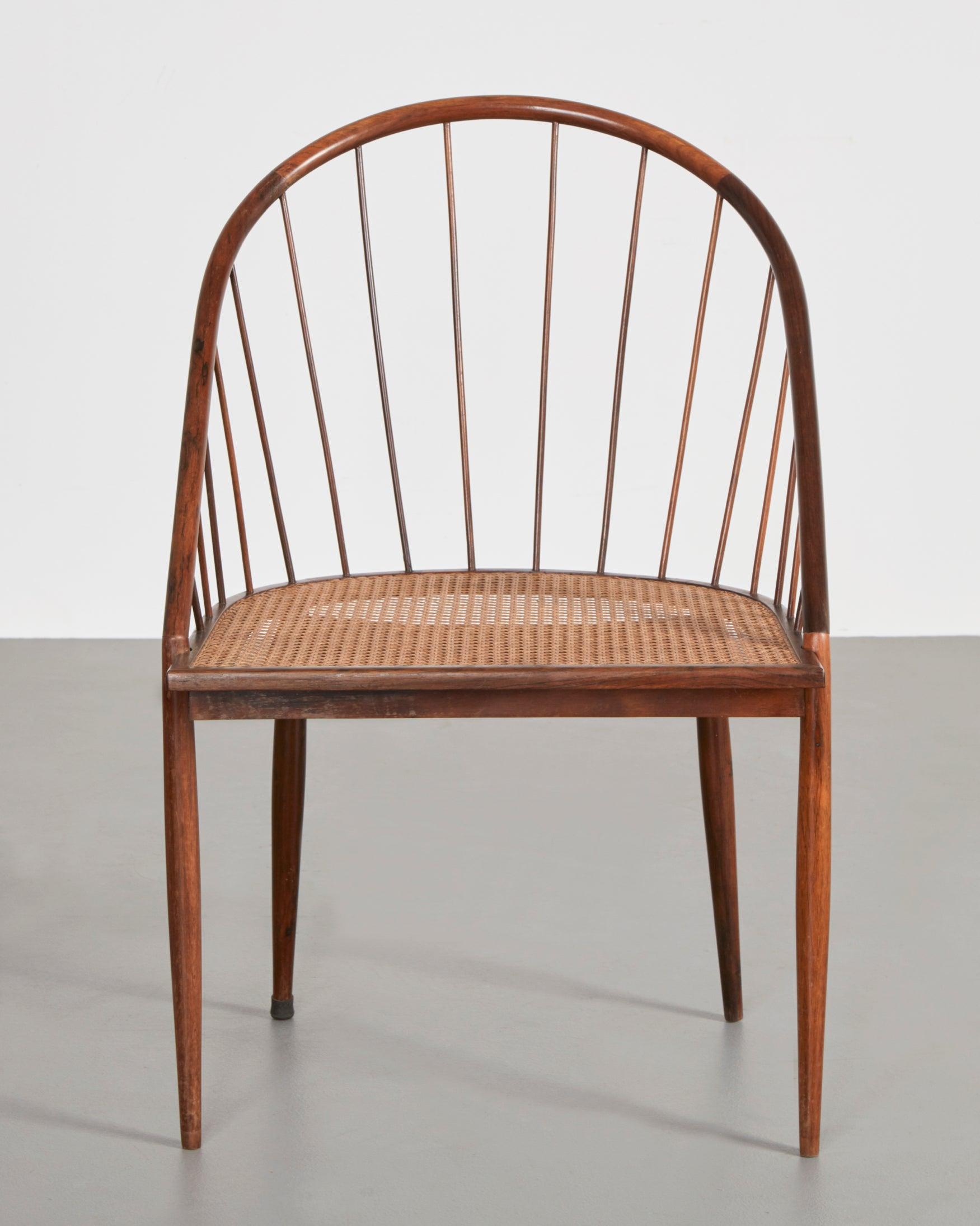 Brazilian Single Chair in Jacaranda Designed by Joaquim Tenreiro