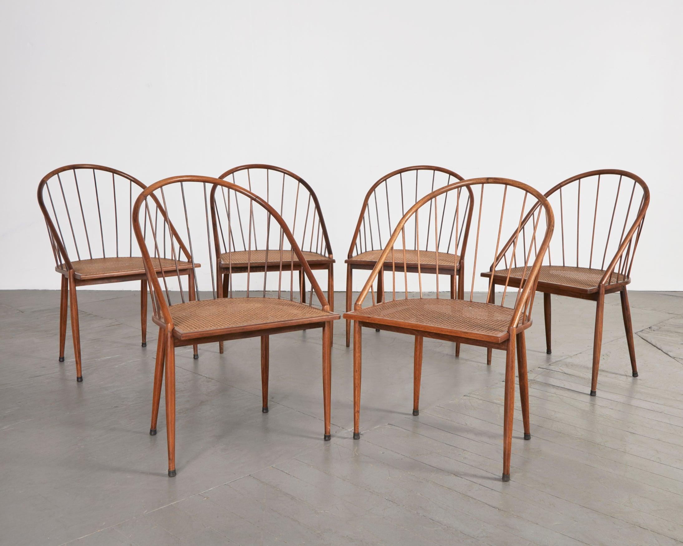 Single Chair in Jacaranda Designed by Joaquim Tenreiro In Good Condition In New York, NY