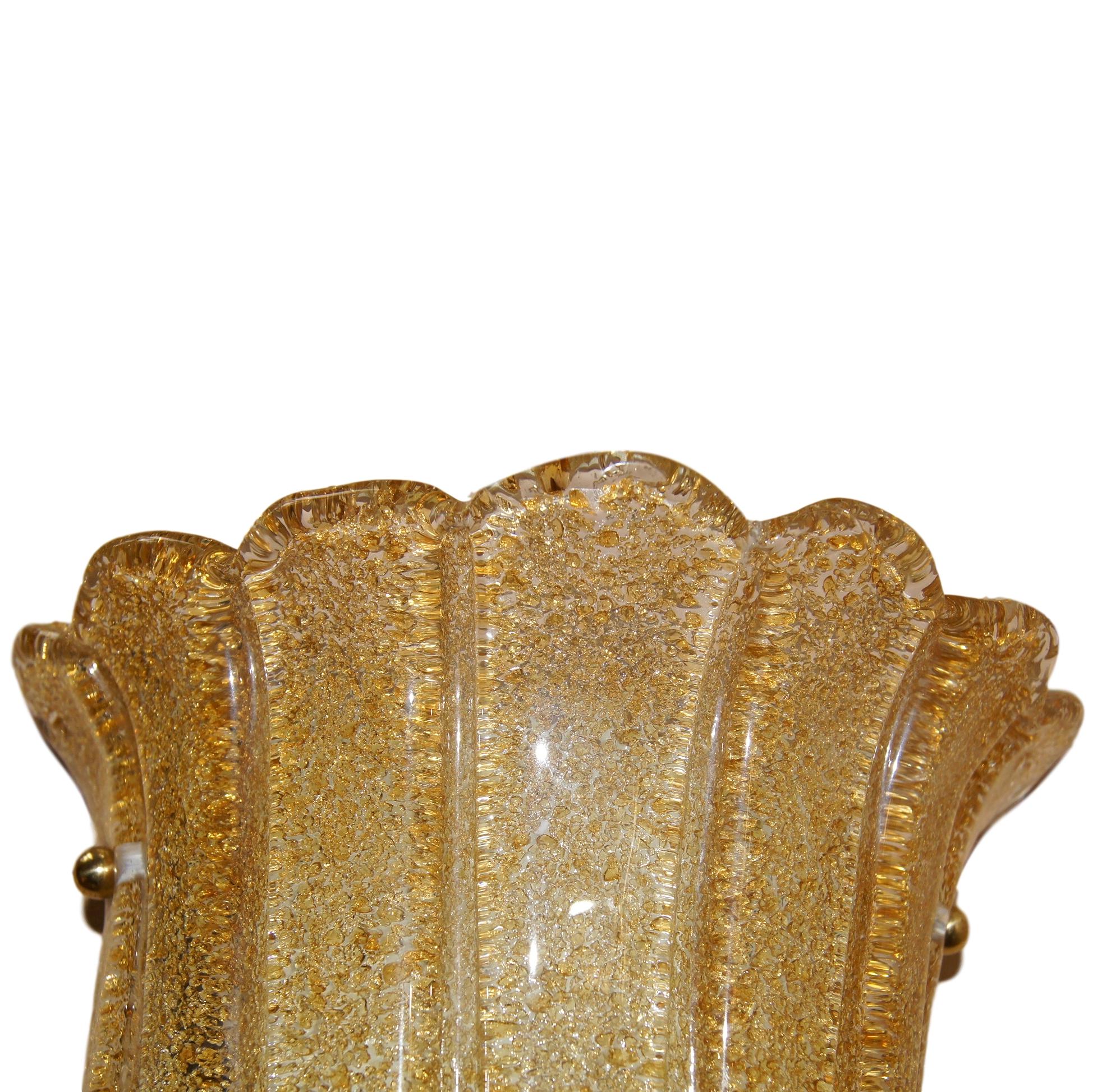 Molded Single Champagne Glass Sconce For Sale