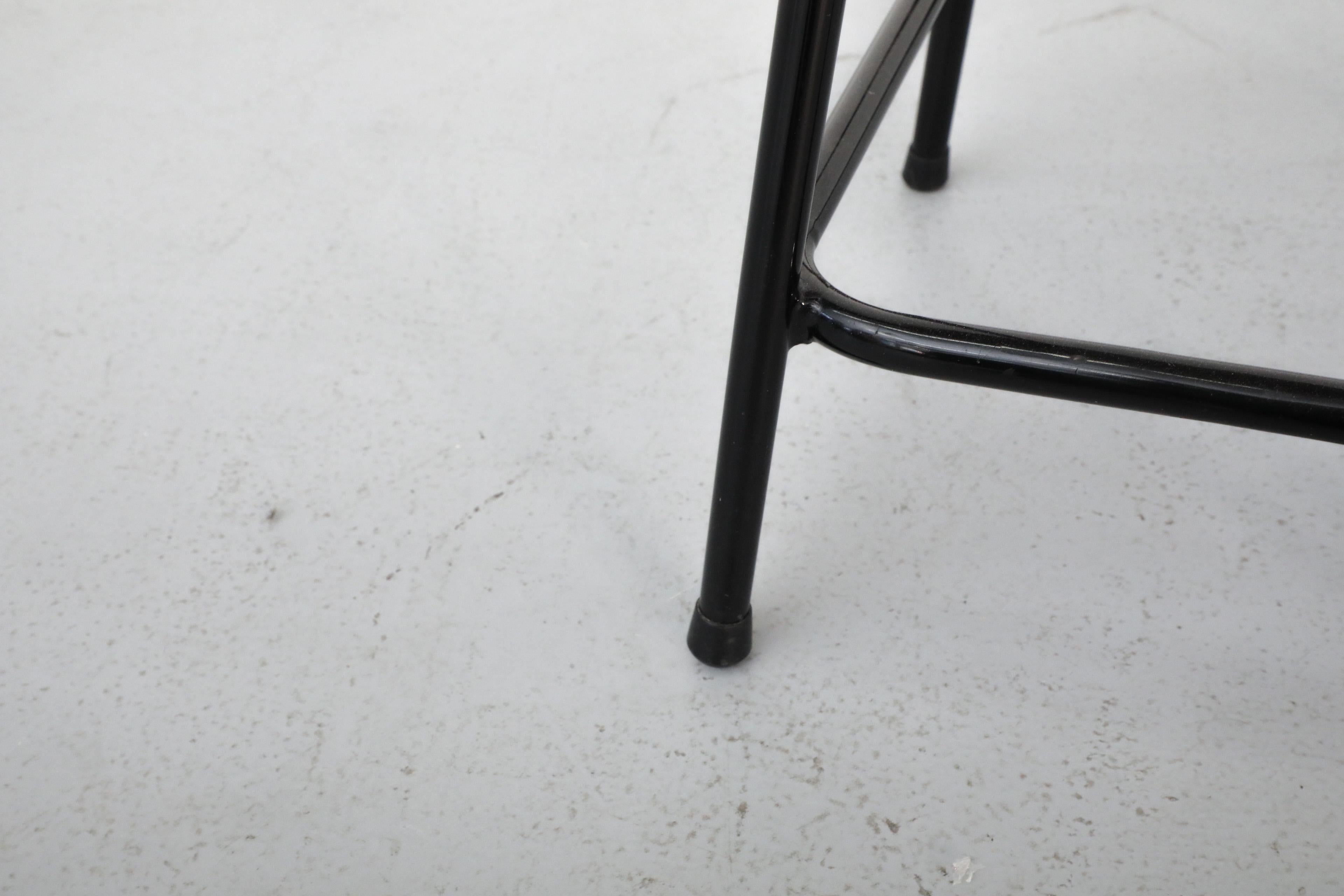 Single Charlotte Perriand Style Wicker Bar Stool by Rohe Noordwolde For Sale 6