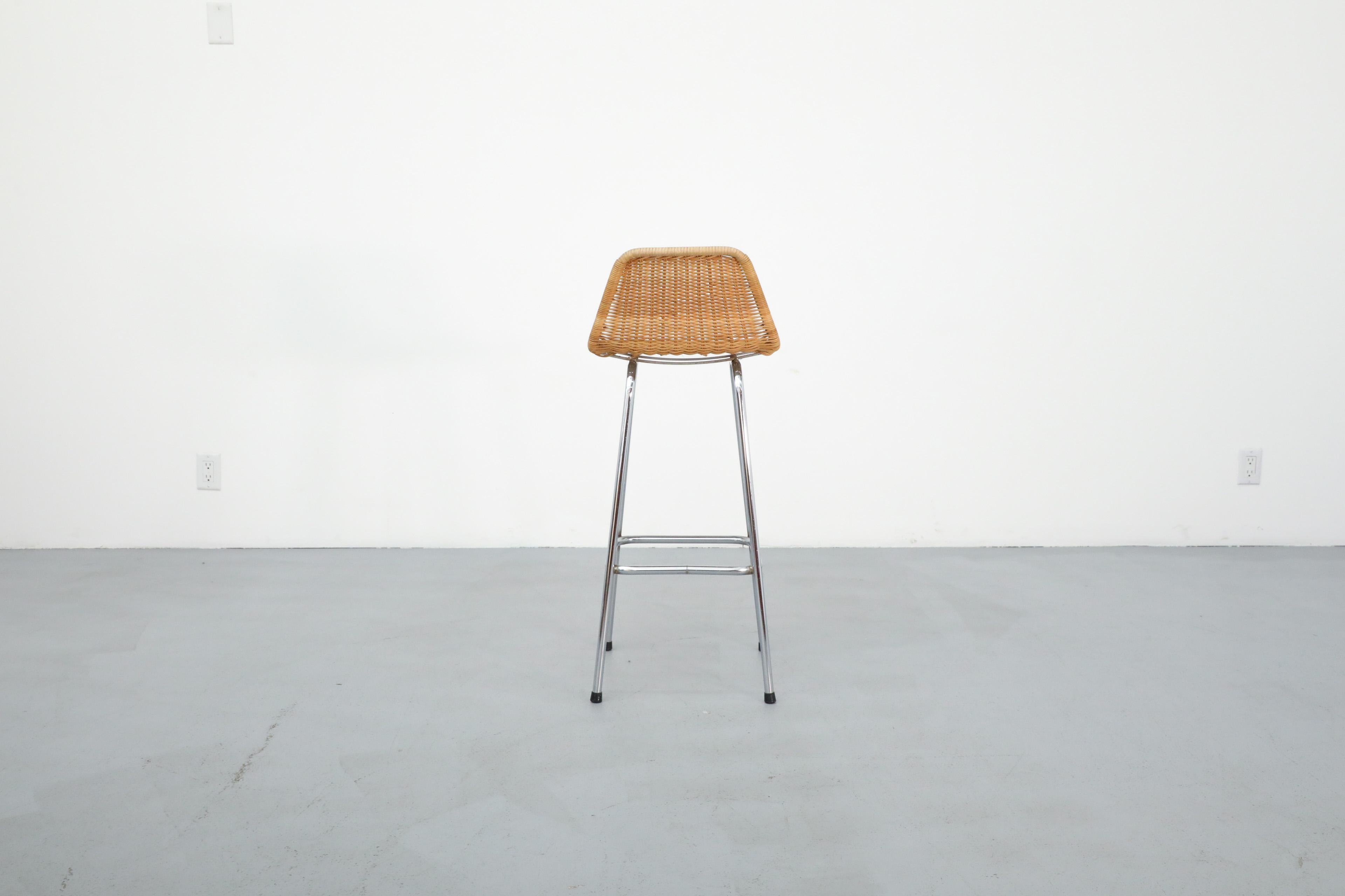 Tabouret de bar simple de style Charlotte Perriand par Rohe Noordwolde Bon état - En vente à Los Angeles, CA
