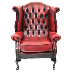 Sillón Chesterfield Sillón Wingback de Piel