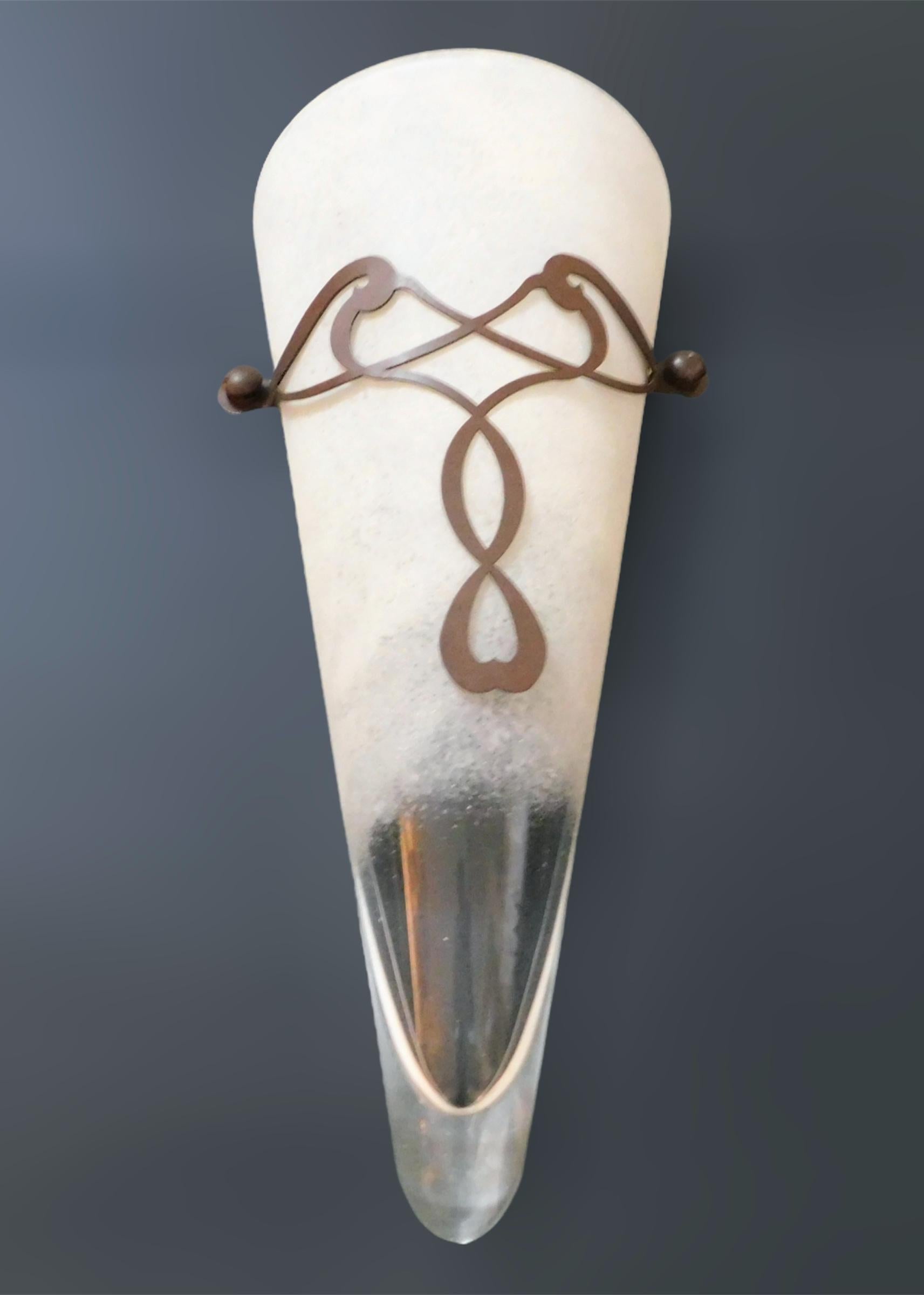 Single Conical Murano Sconce For Sale 1