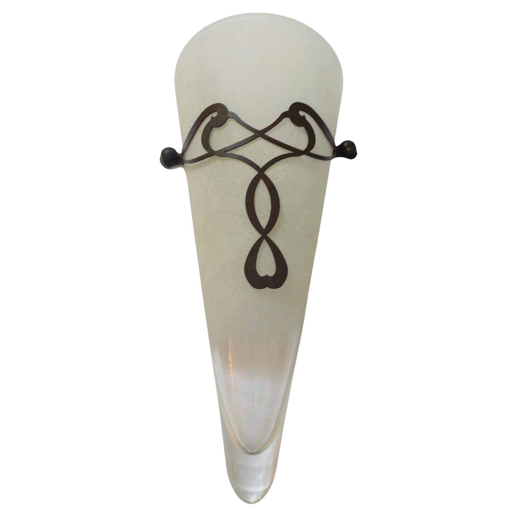 Single Conical Murano Sconce
