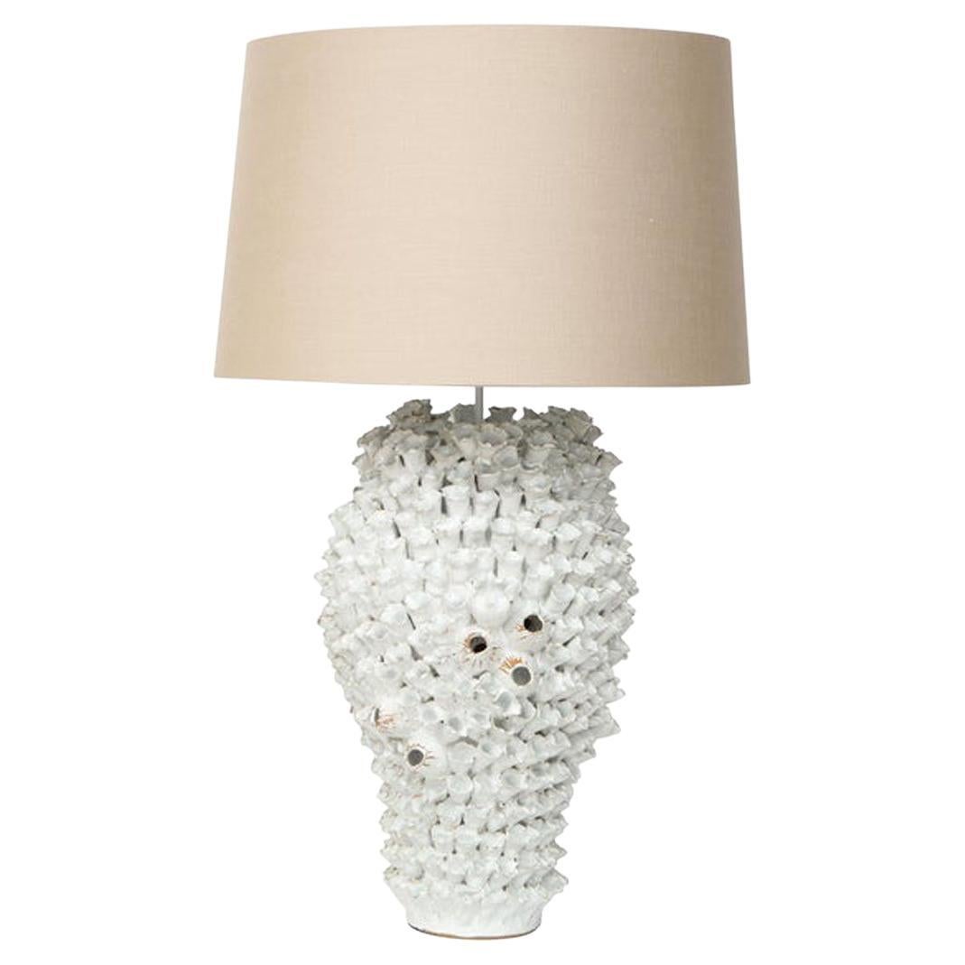A Single Table Lamp Featuring A Specimen Of Coral For Sale at 1stDibs