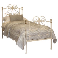 Single Cream Antique Bed MS65