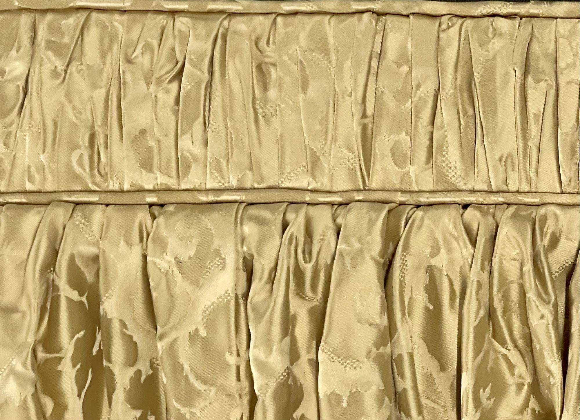 Single Cream Curtain on Valance, Window Treatment, Drapery For Sale 1