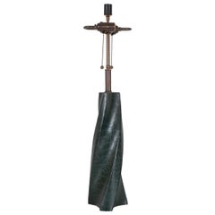 Single Crocodile Skin Twist Table Lamp