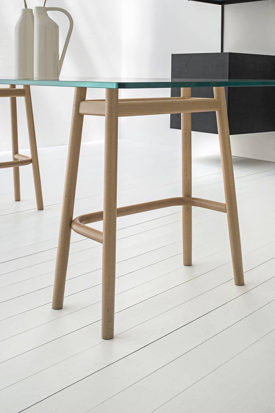 Modern Single Curve Dining Table by Nendo & GTV Nendo & GTV For Sale