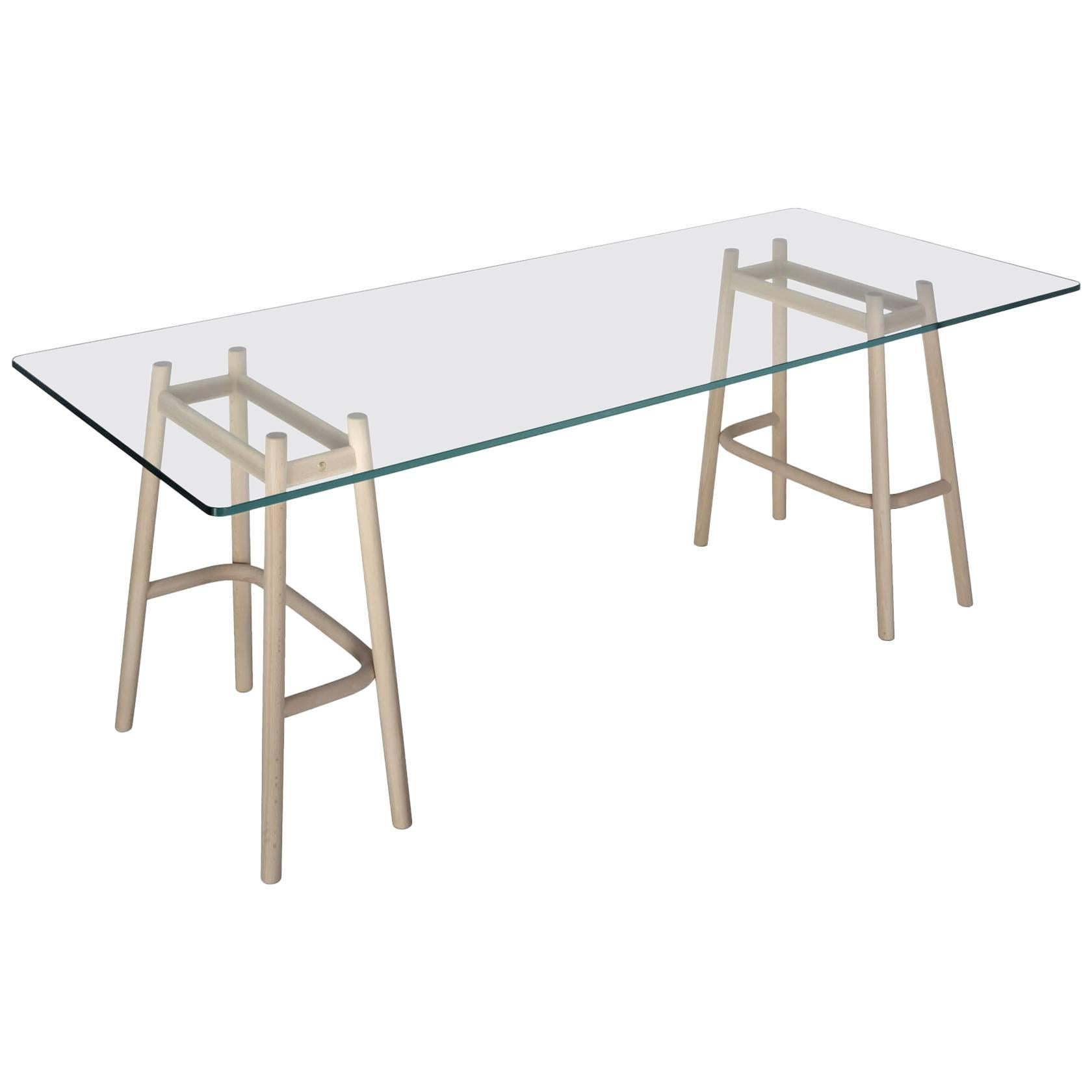 Single Curve Dining Table by Nendo & GTV Nendo & GTV For Sale