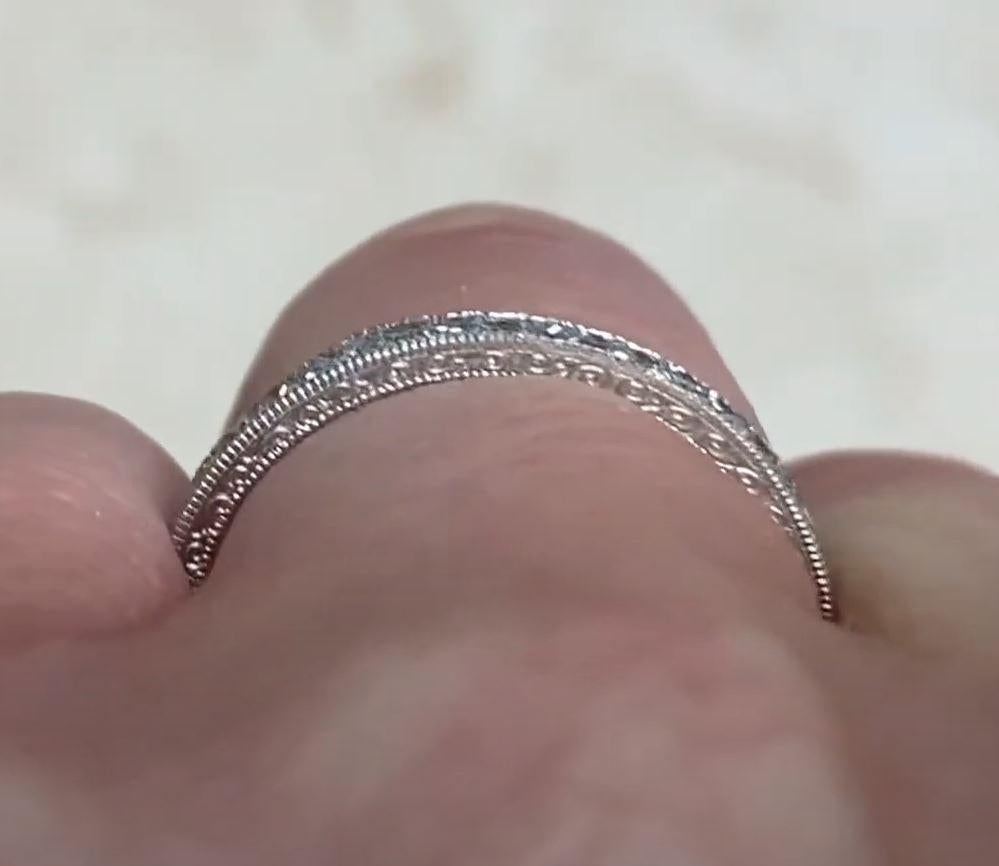 Eternity-Ring, Platin, Diamant im Einzelschliff im Angebot 2