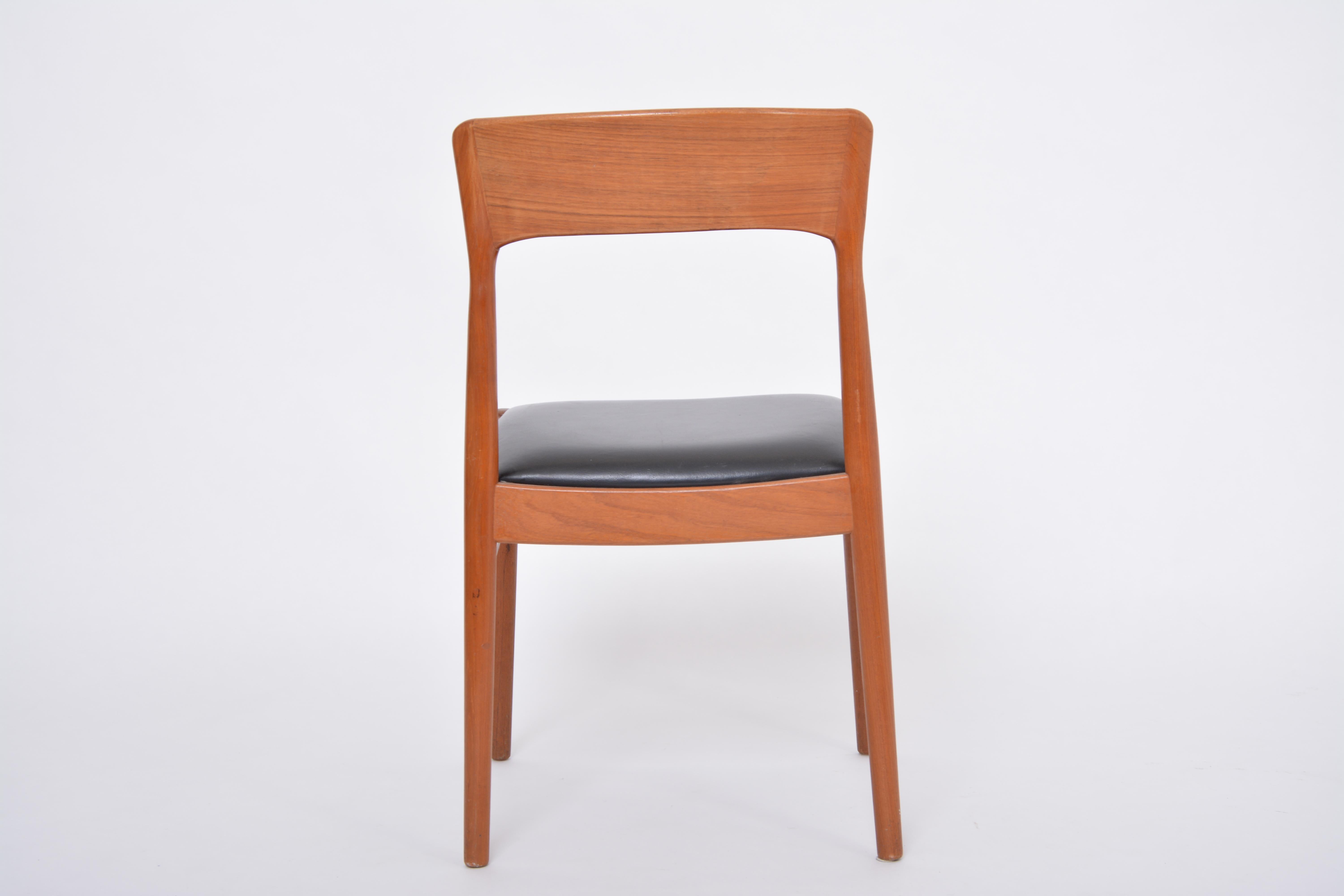 Single Danish Midcentury Modern Teak Chair 4