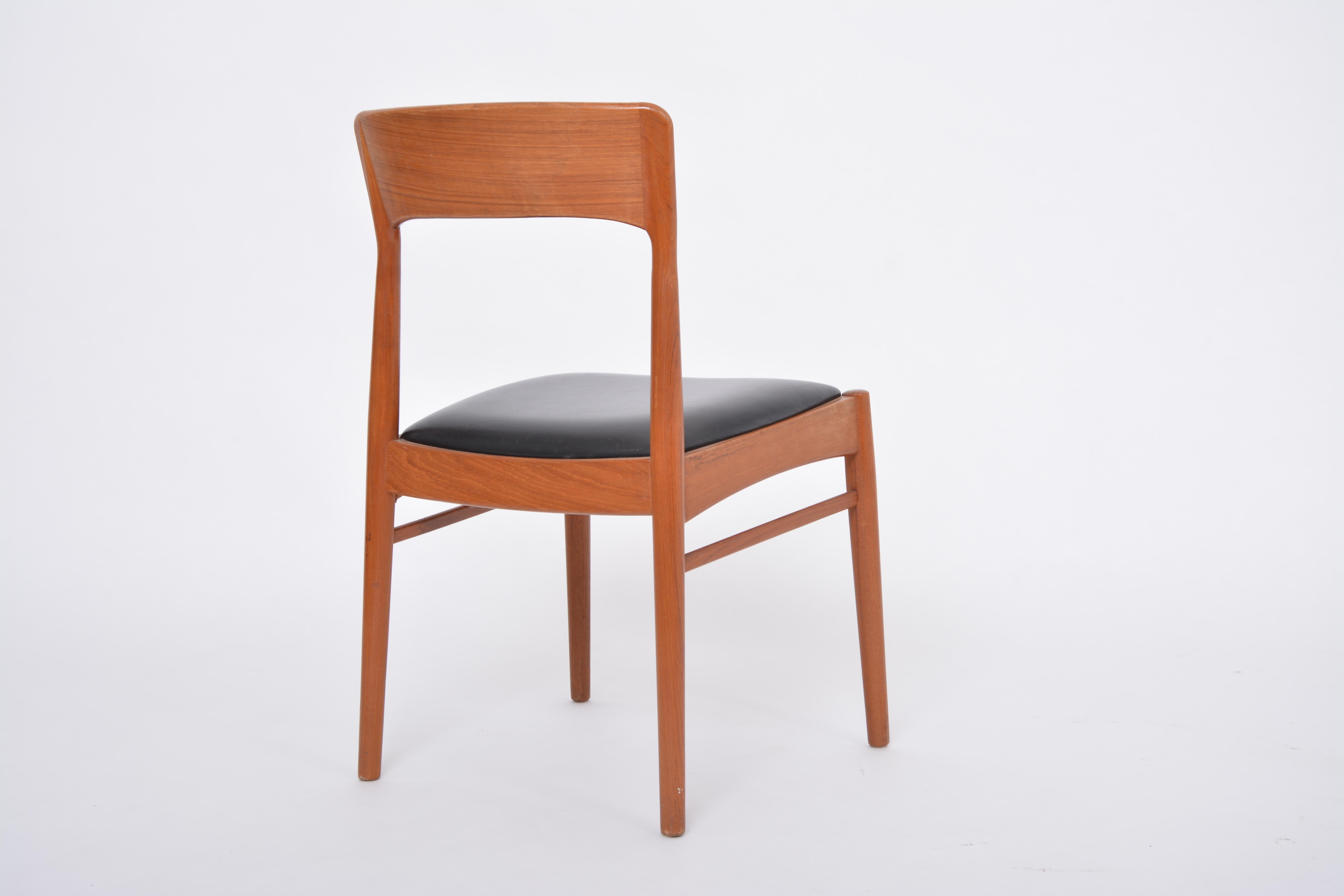 Single Danish Midcentury Modern Teak Chair 2