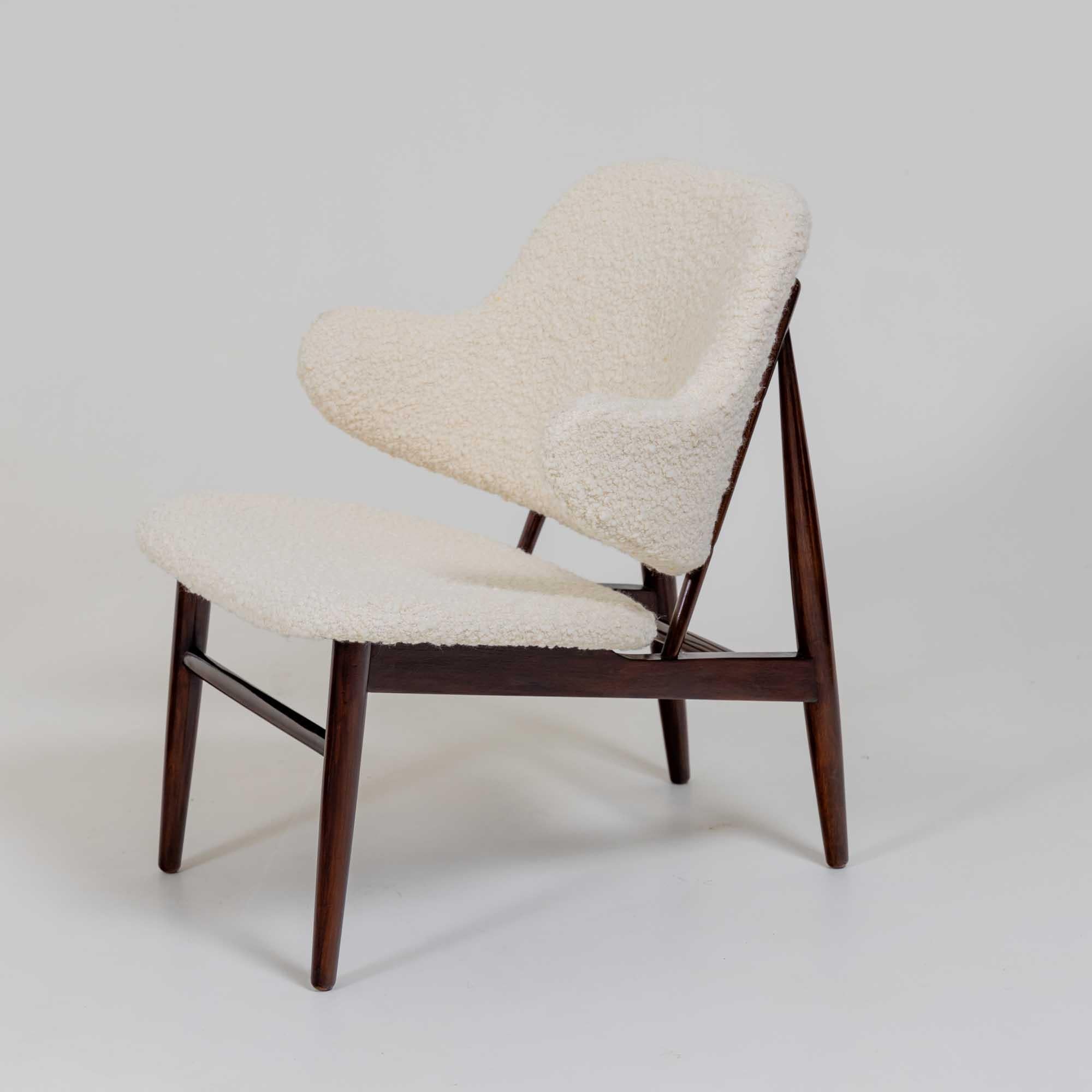 Upholstery Single Danish Side Chair For Sale