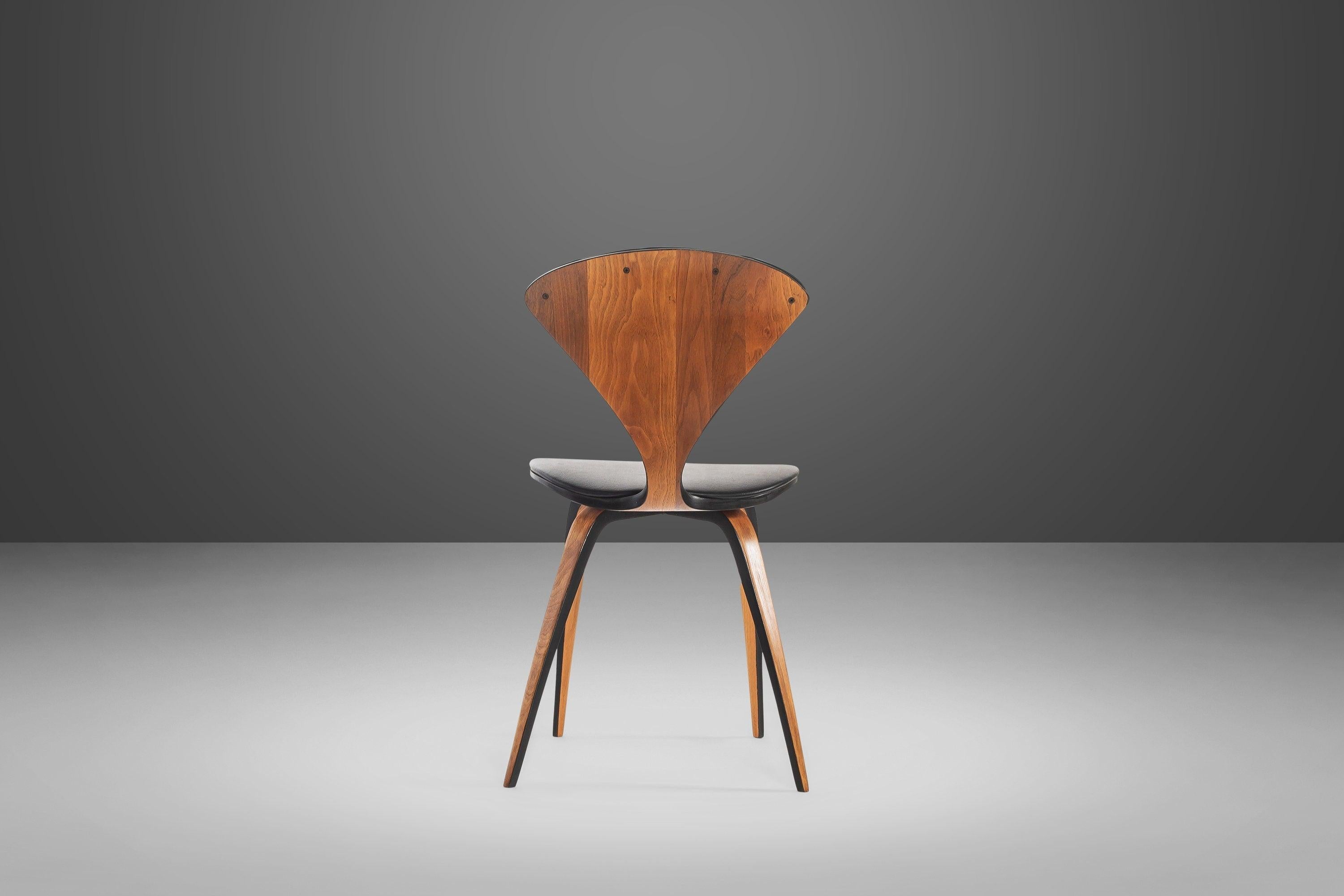 Mid-Century Modern Single Dining Chair by Norman Cherner for Plycraft, USA, C. 1964 For Sale