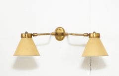 Single Down Light Brass Articulated Sconce, France 1960's