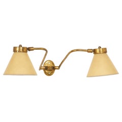 Single Down Light Brass Articulated Sconce, France 1960's