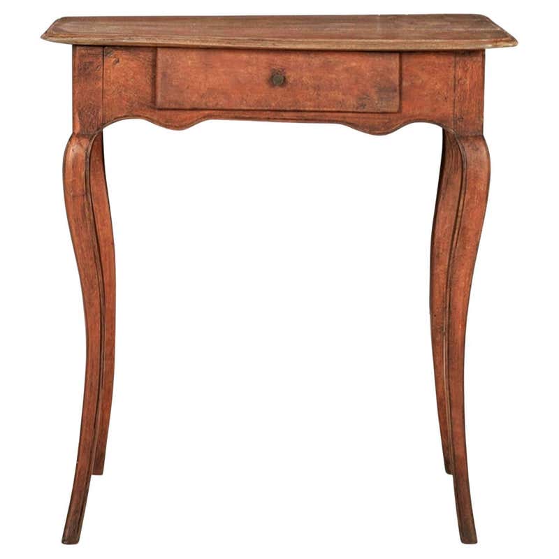 19th Century Red Lacquered Chinoiserie Tilt-Top Side Table For Sale at ...
