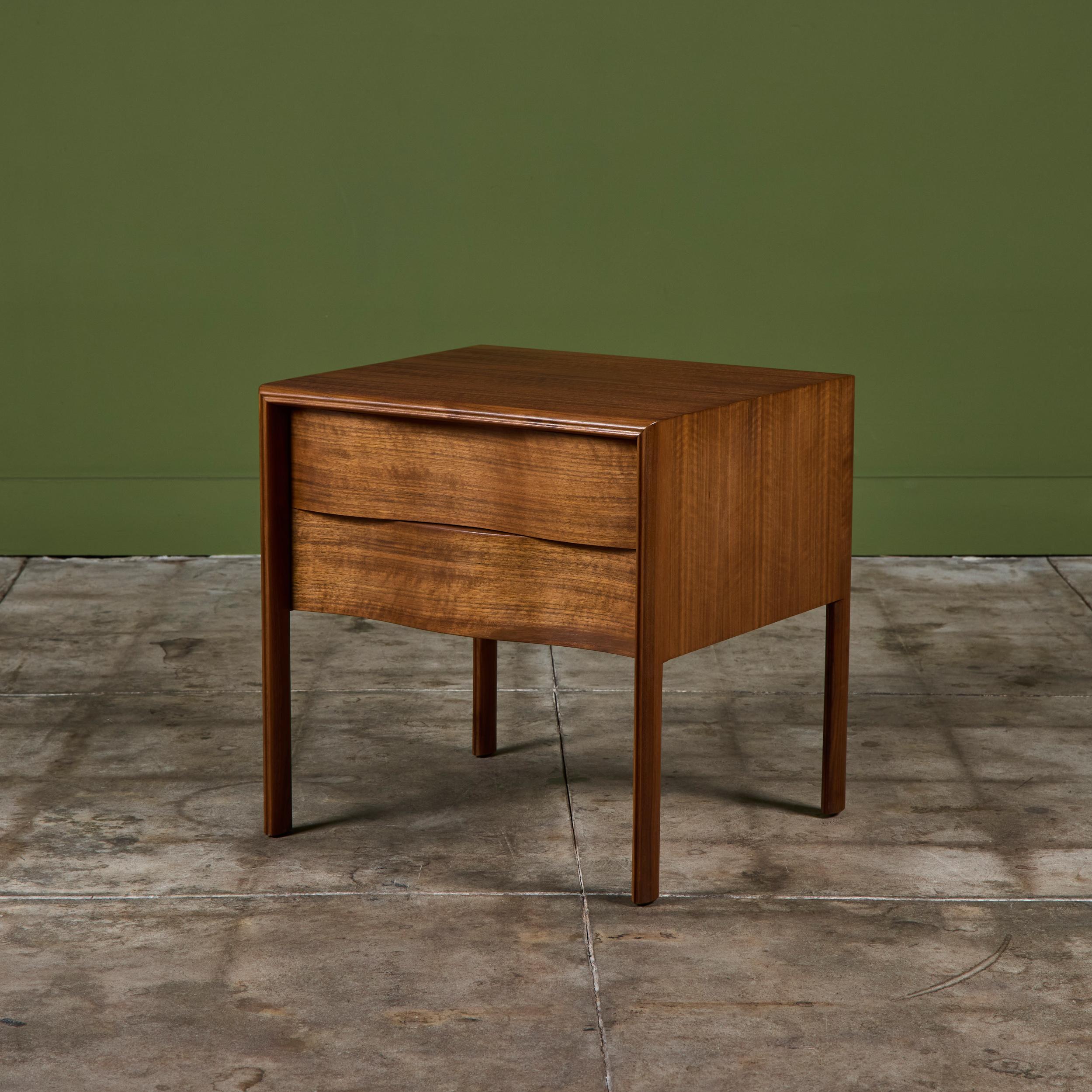 Single Edmond J. Spence Wave Nightstand For Sale 3