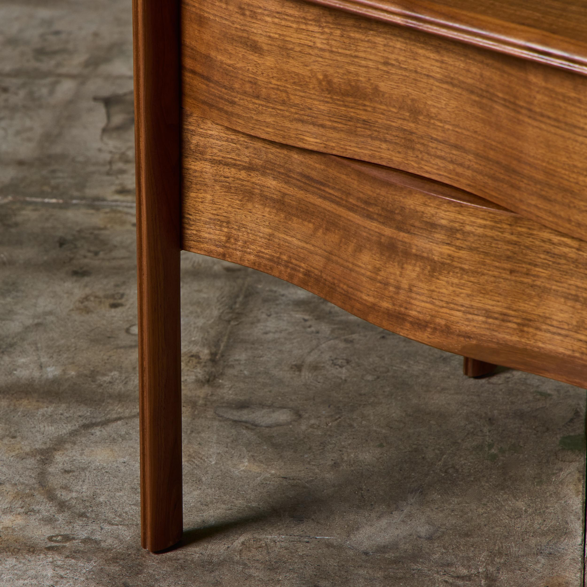 Single Edmond J. Spence Wave Nightstand For Sale 4