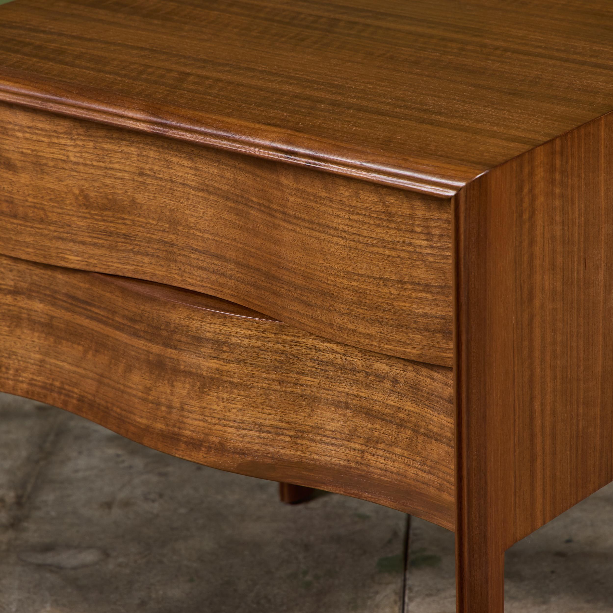 Single Edmond J. Spence Wave Nightstand For Sale 5