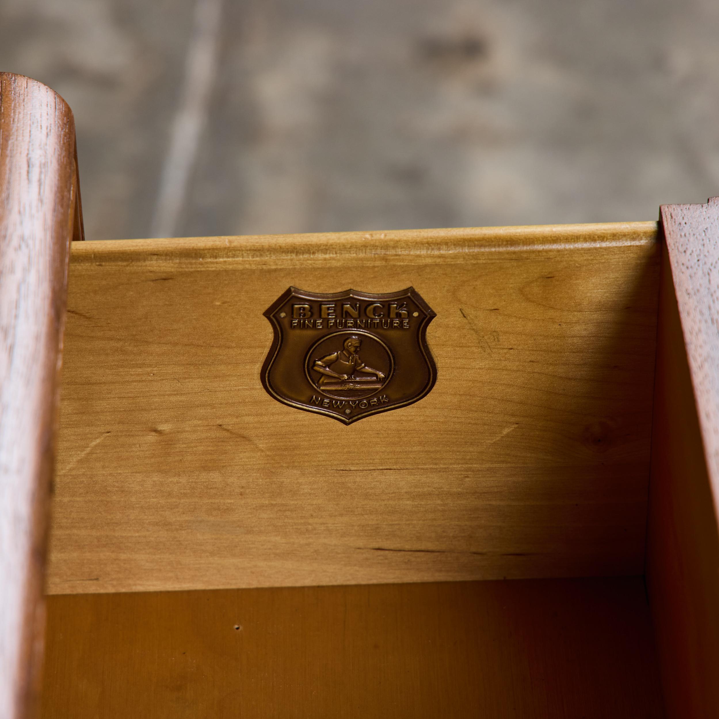 Single Edmond J. Spence Wave Nightstand For Sale 8