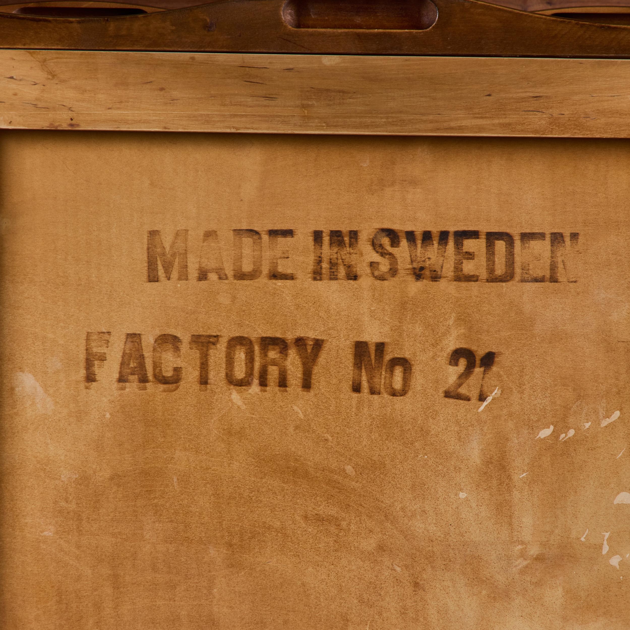 Single Edmond J. Spence Wave Nightstand For Sale 9