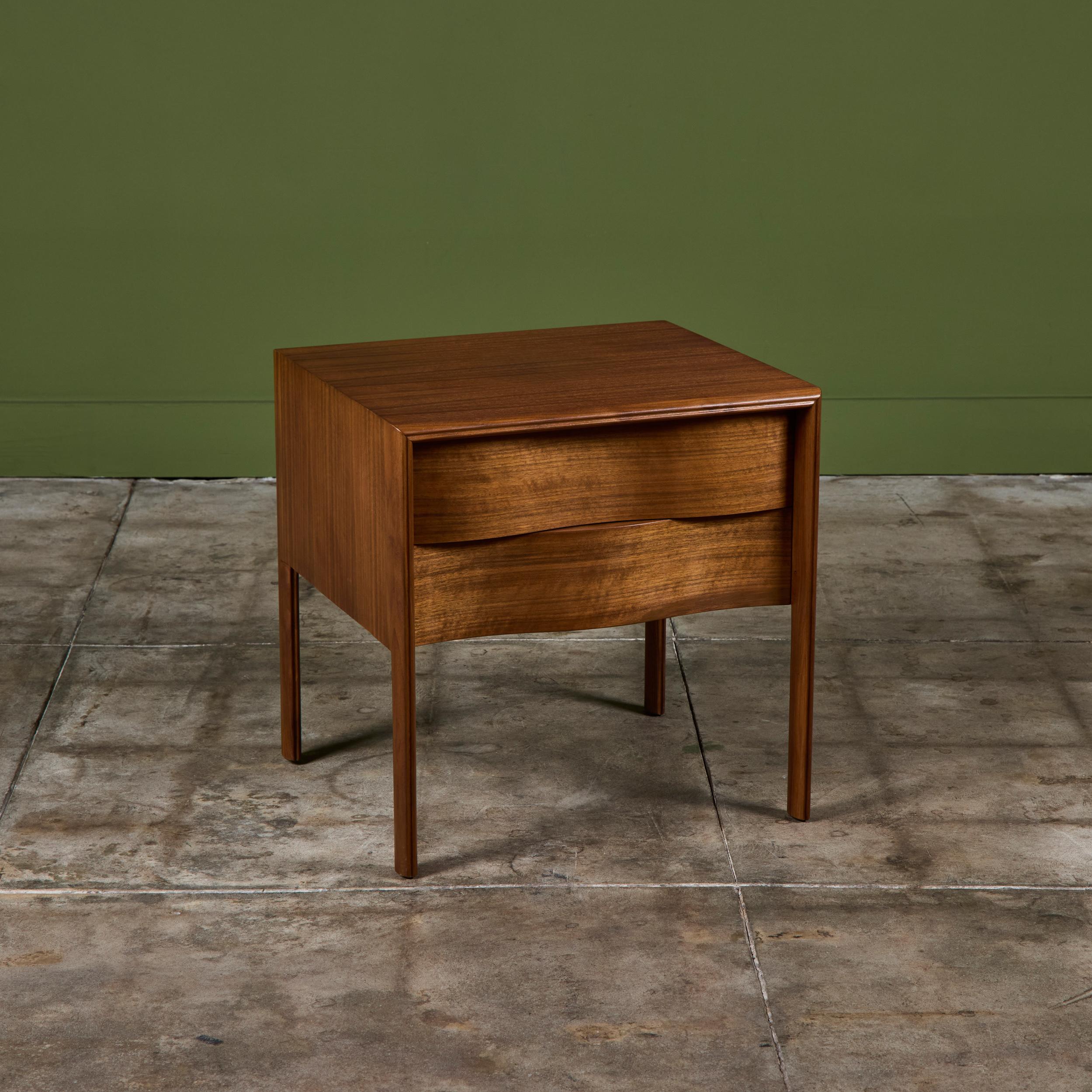 Swedish Single Edmond J. Spence Wave Nightstand For Sale