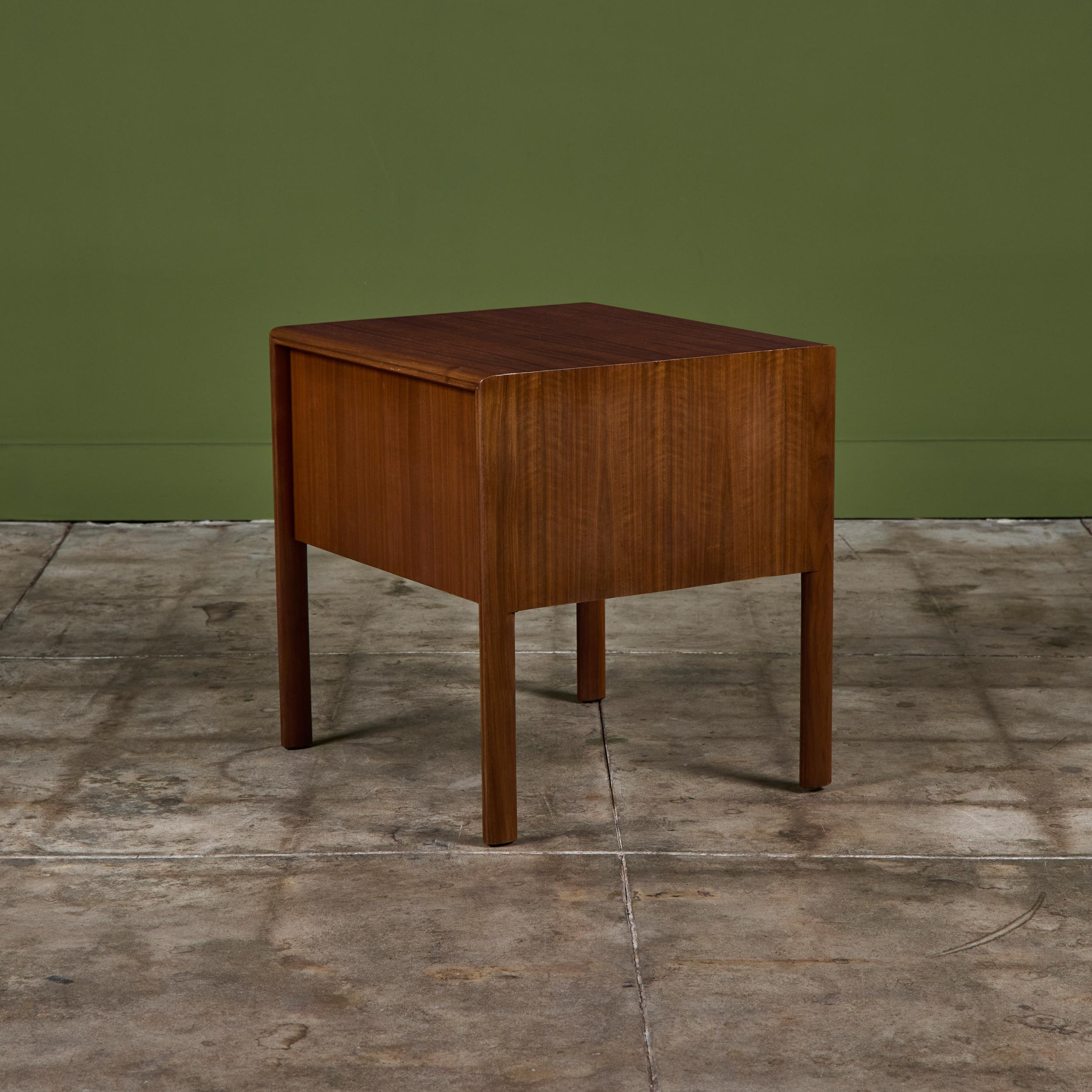 Mid-20th Century Single Edmond J. Spence Wave Nightstand For Sale
