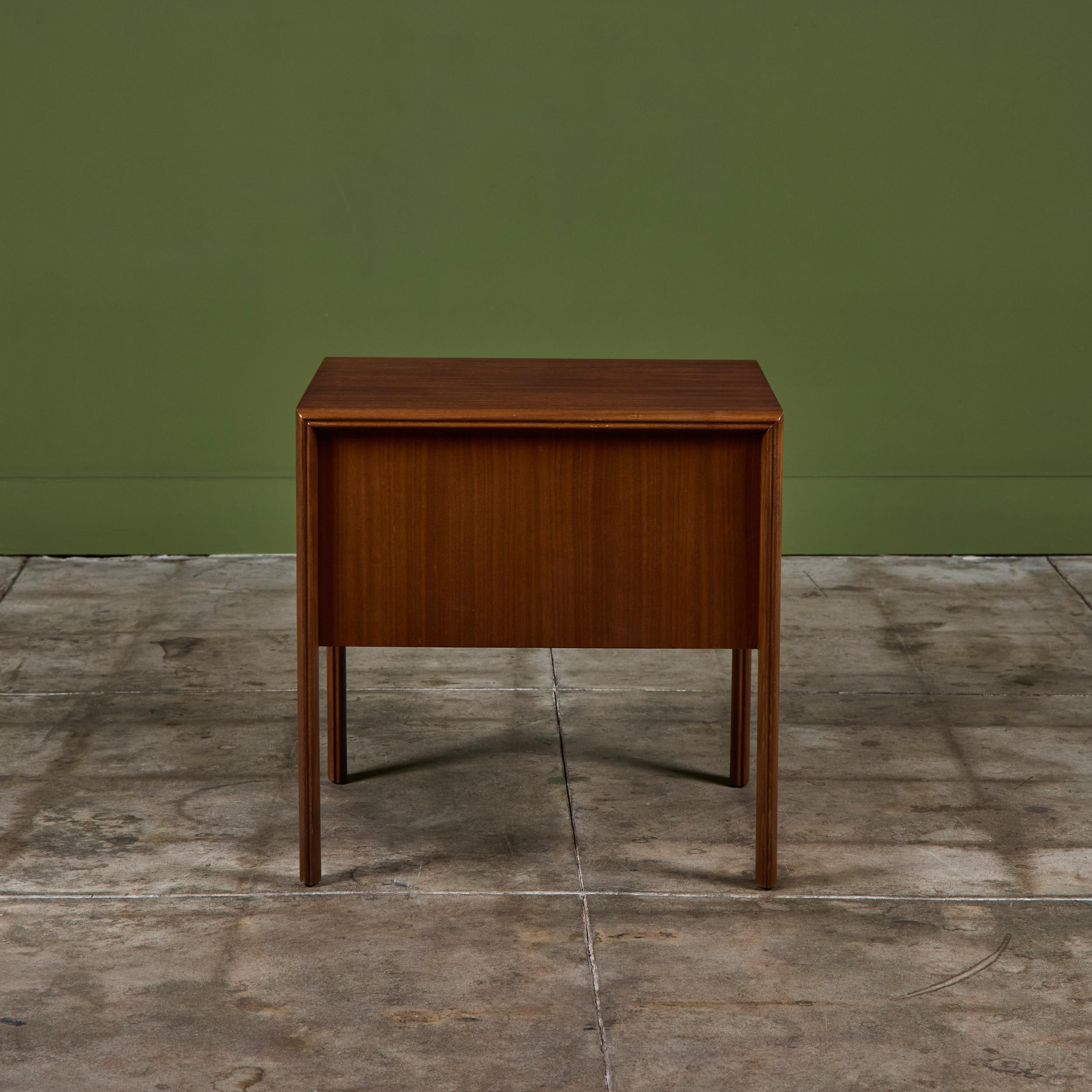 Walnut Single Edmond J. Spence Wave Nightstand For Sale