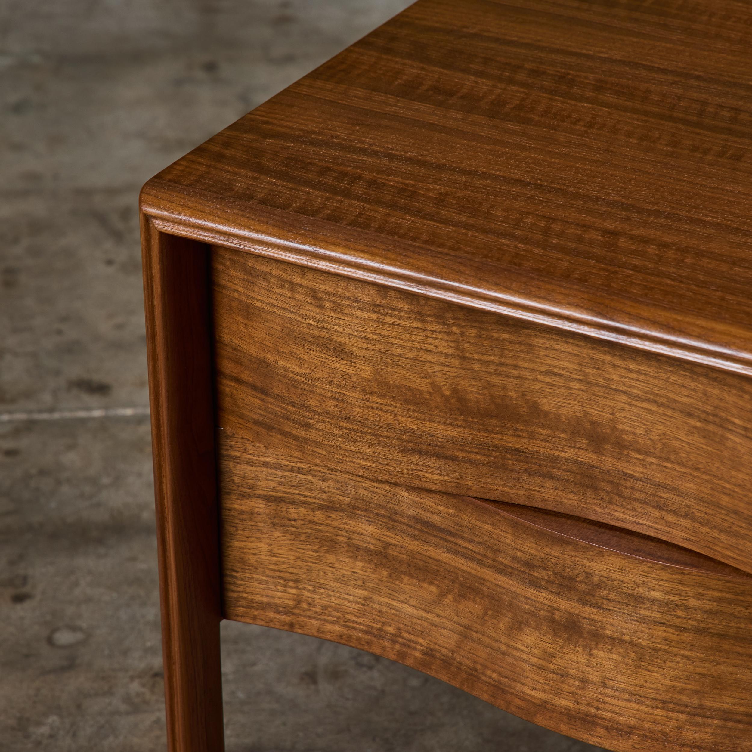 Single Edmond J. Spence Wave Nightstand For Sale 2