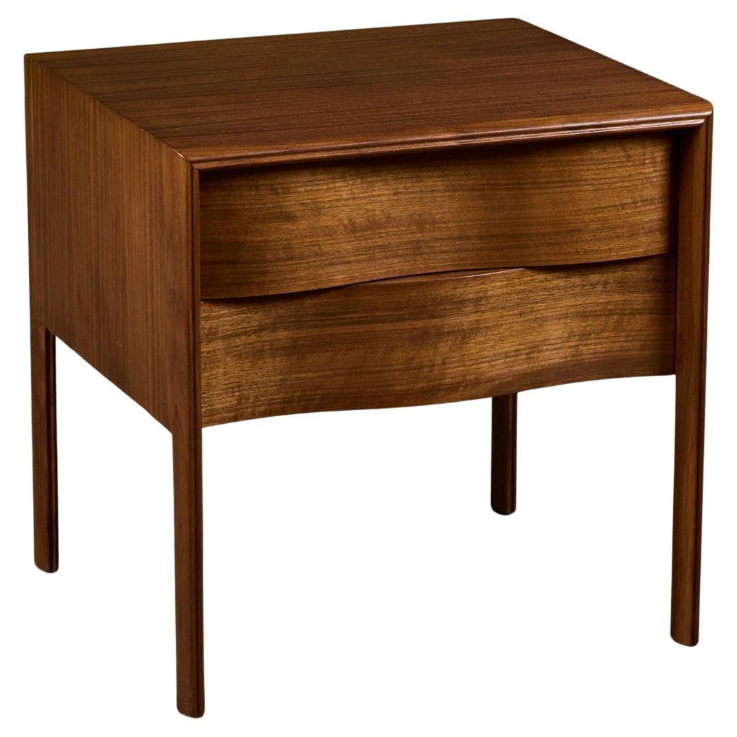 Single Edmond J. Spence Wave Nightstand For Sale