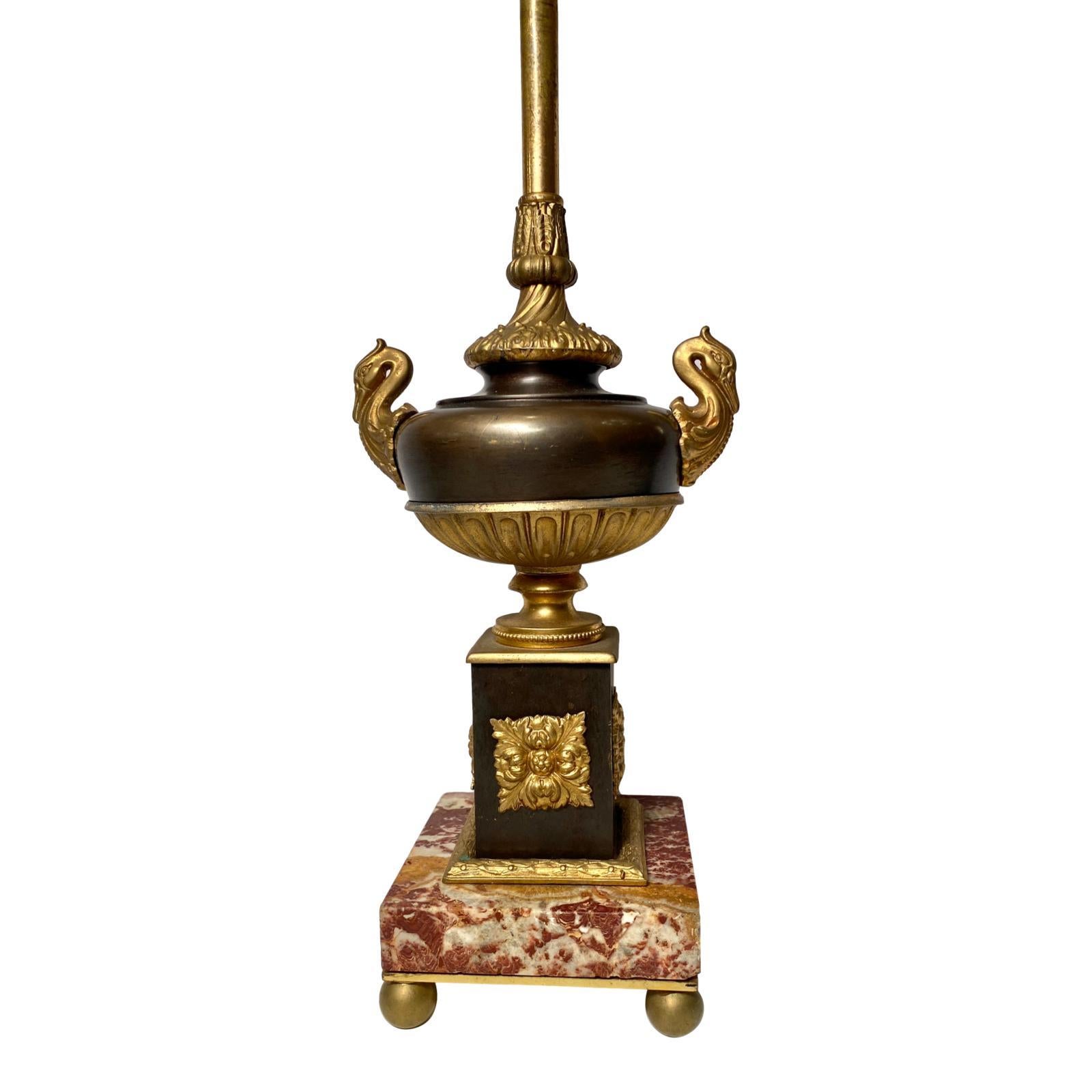 Early 20th Century French Empire Desk Lamp For Sale