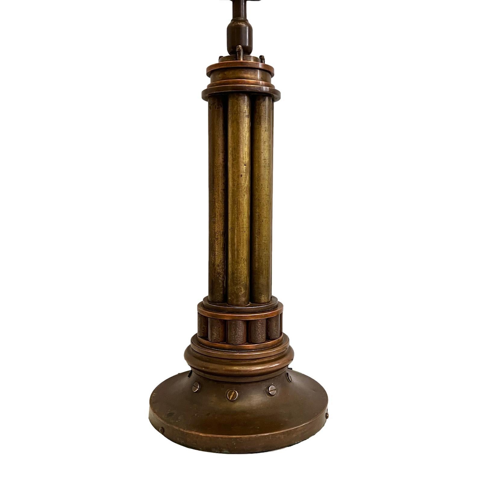Mid-20th Century Single English Bronze Table Lamp