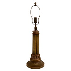 Lampe de table anglaise simple en bronze